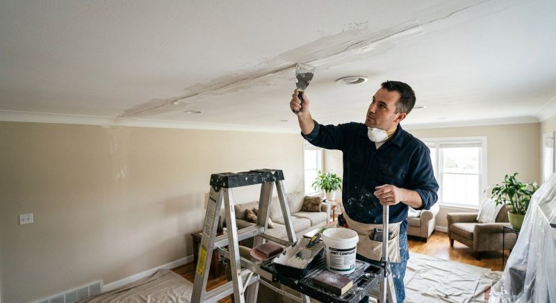 Ceiling Crack Repair in Wilmington, NC